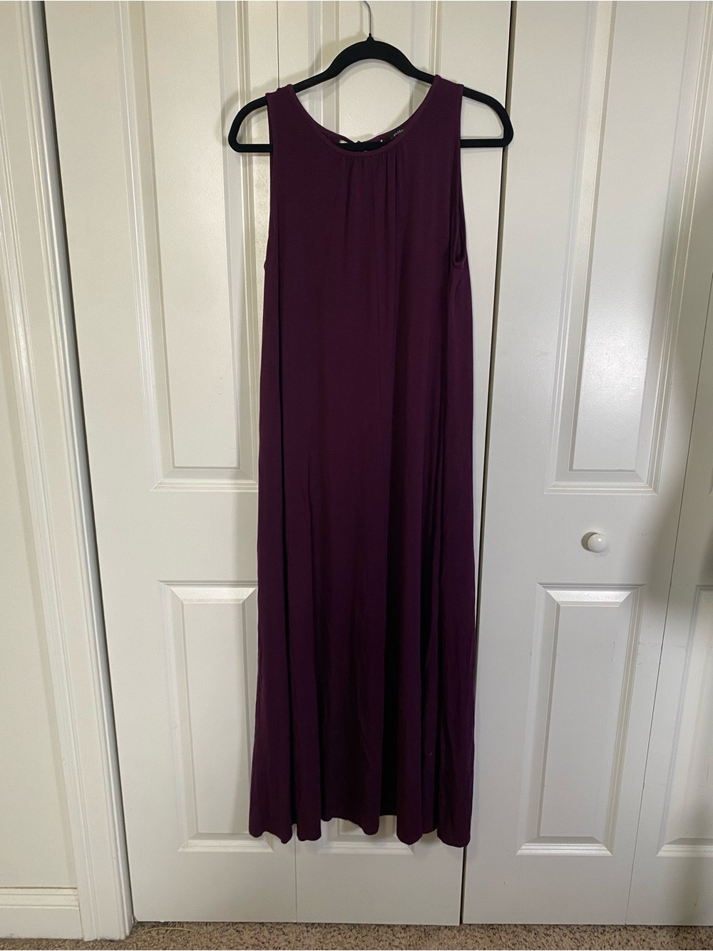 NWT Eileen Fisher Plum Sleeveless Maxi Dress